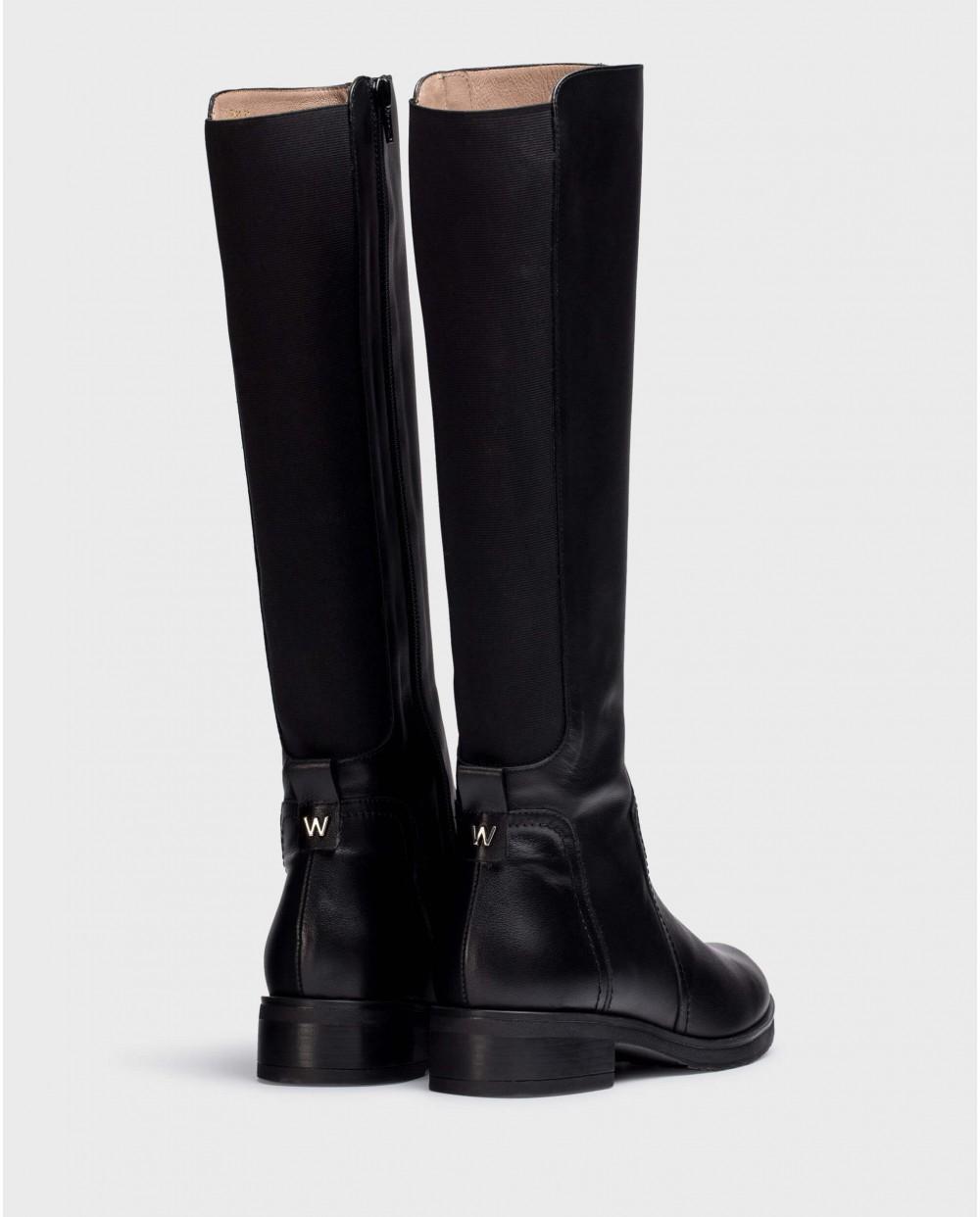 wonders Botas CORINA Negras Liquidación