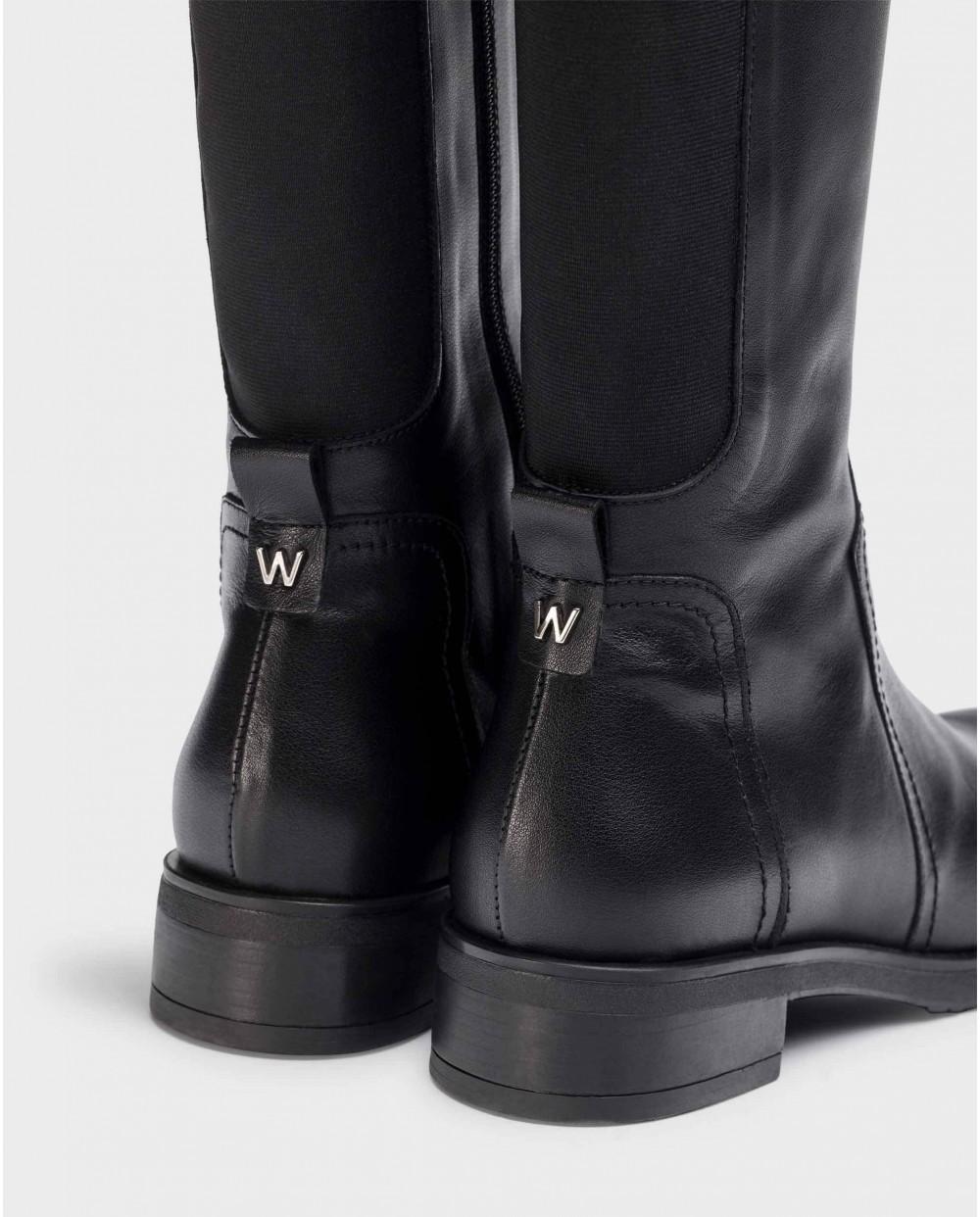 wonders Botas CORINA Negras Liquidación