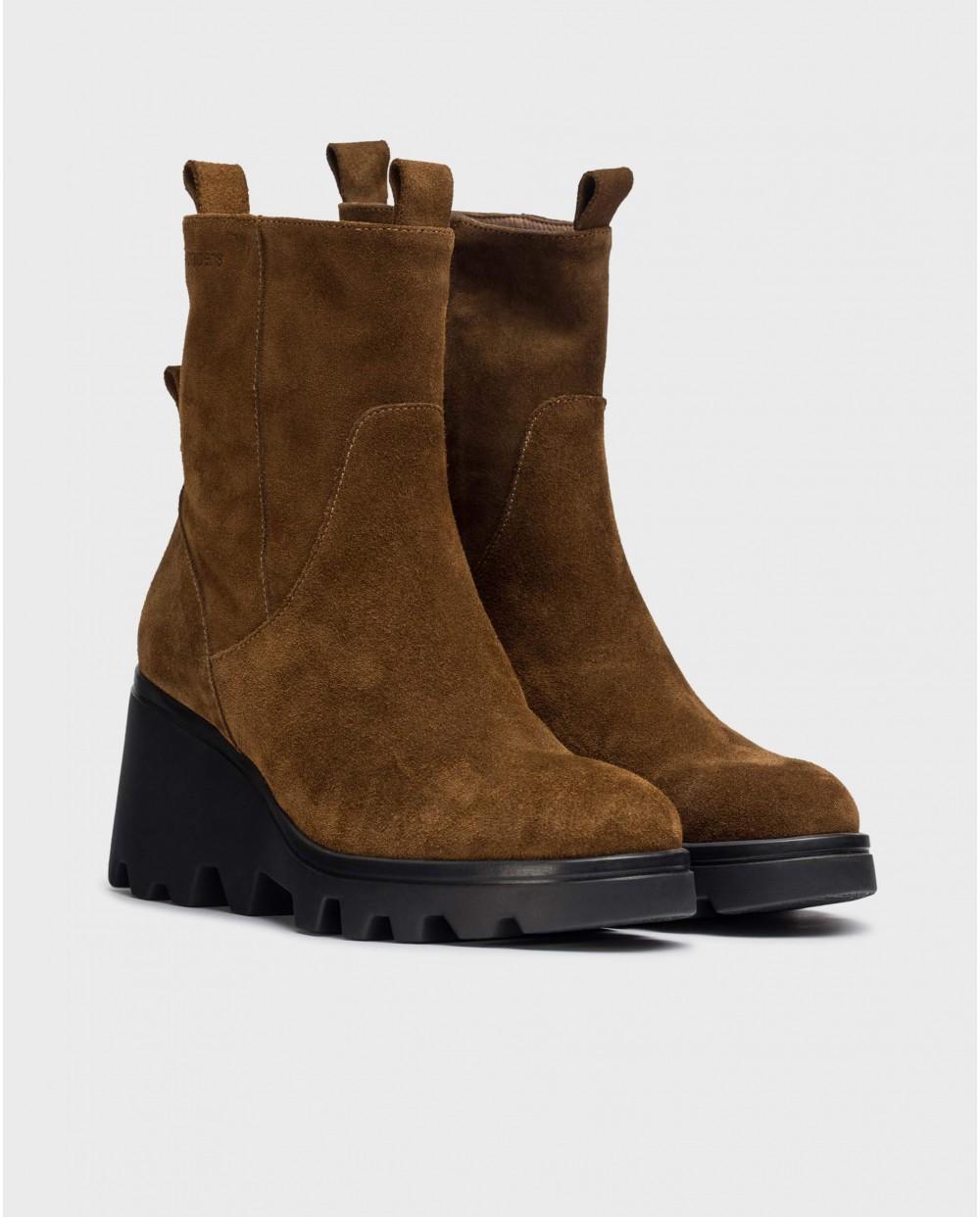 wonders Botines LEEDS Moca Rebajas top