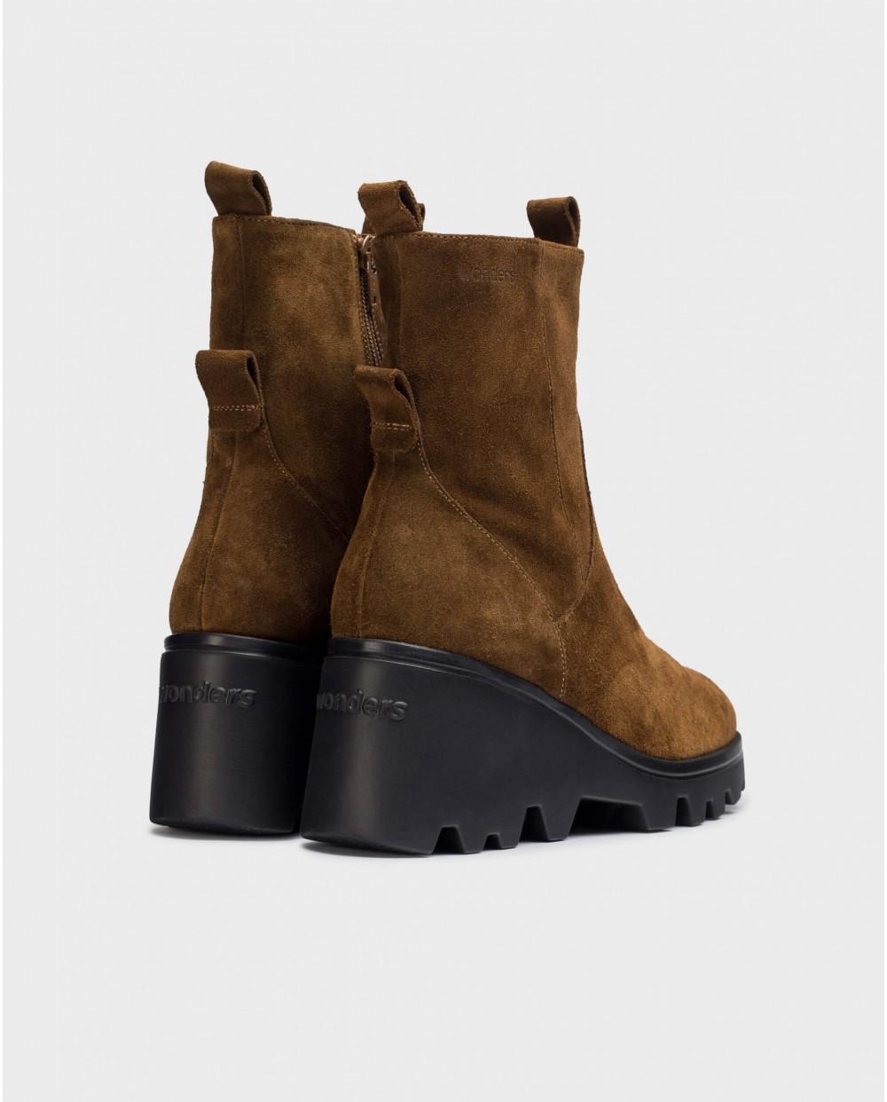 wonders Botines LEEDS Moca Rebajas top