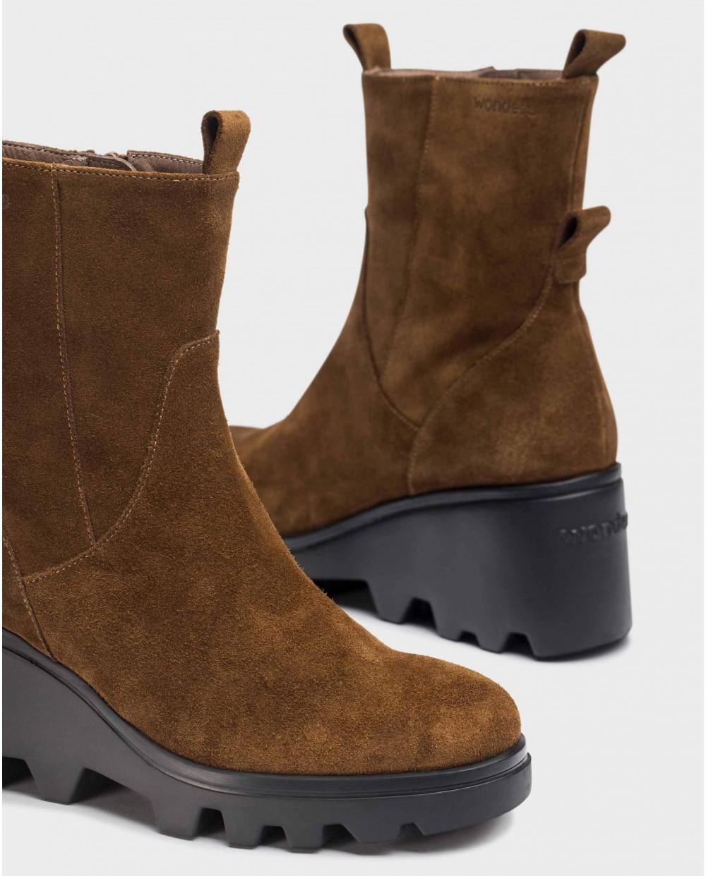 wonders Botines LEEDS Moca Rebajas top