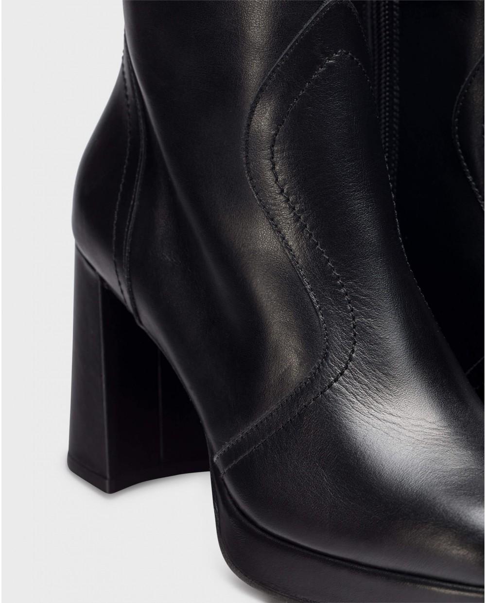 wonders Botines LIPA Negros Envío gratis