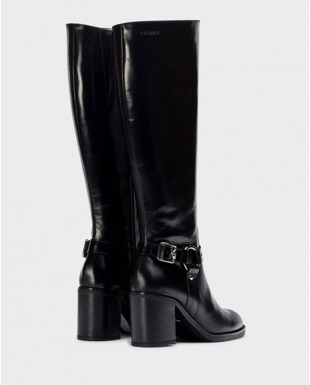 wonders Botas VEGA Negras Oferta especial de fábrica