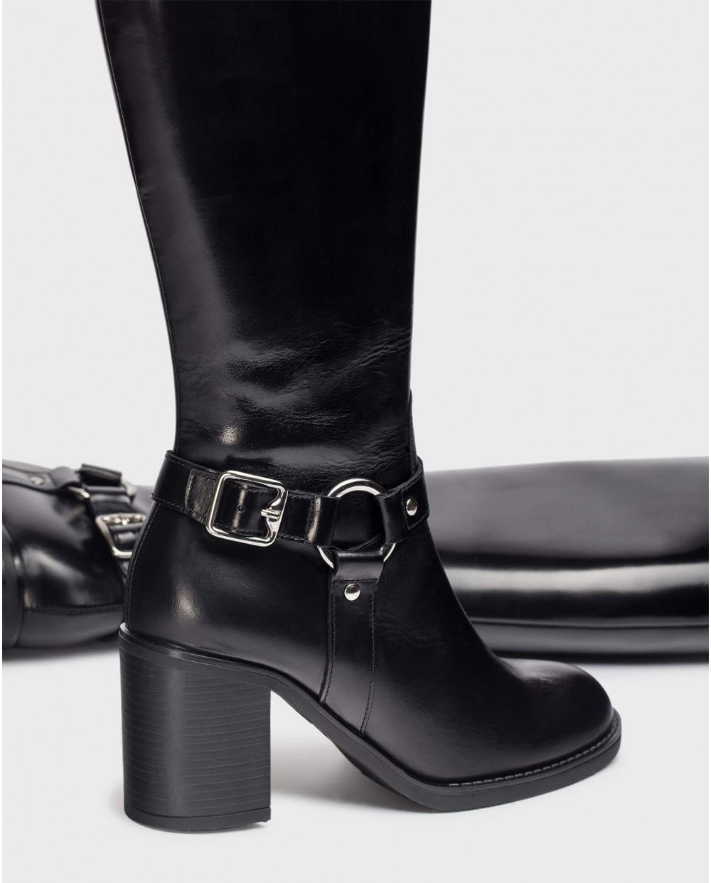 wonders Botas VEGA Negras Oferta especial de fábrica