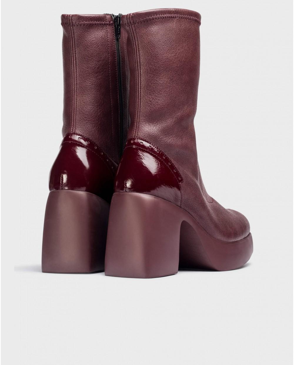 wonders Botines BARCELONETA Burdeos Grandes descuentos