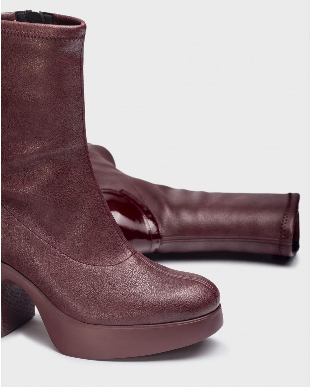 wonders Botines BARCELONETA Burdeos Grandes descuentos