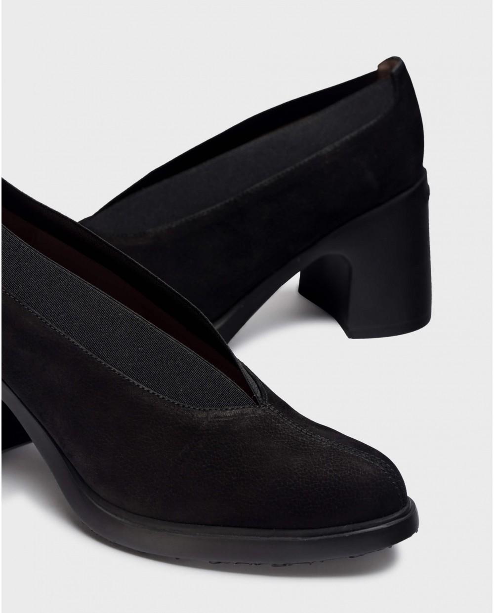 wonders Zapato DELICATE Negro Envío internacional gratuito