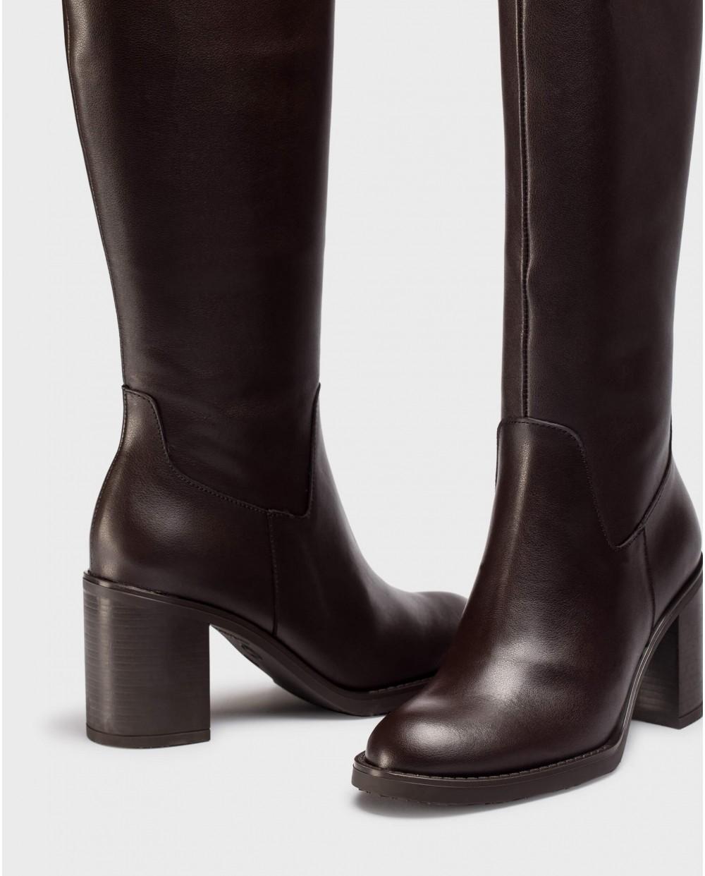 wonders Botas MATE Marrones Grandes ahorros