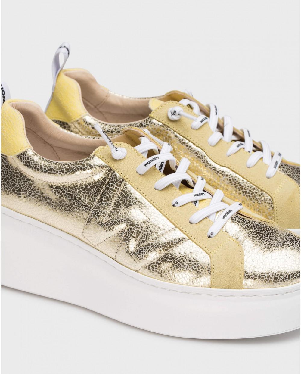 wonders Deportivas DORITA Oro Outlet online