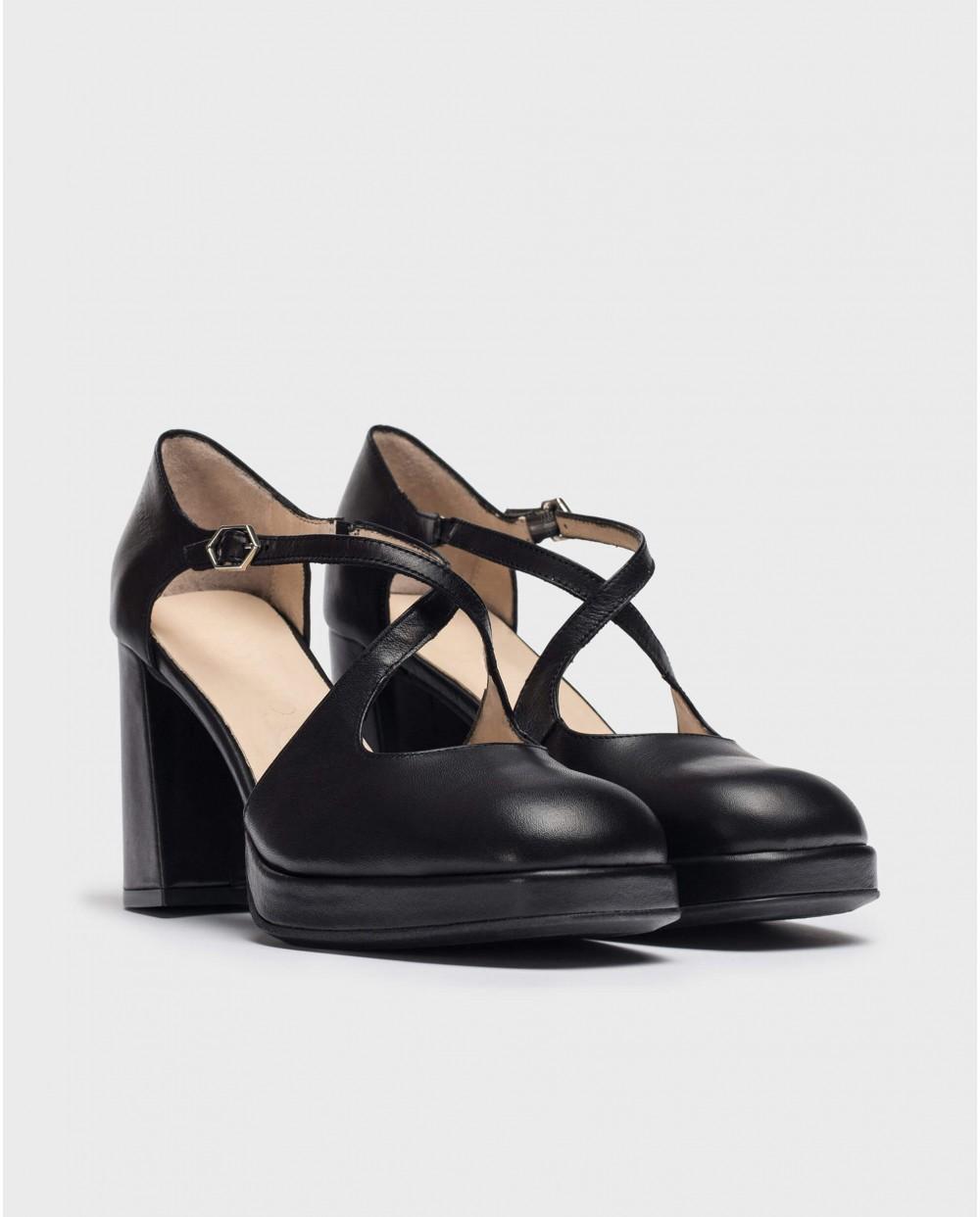 wonders Tacones TAKI Negros En oferta