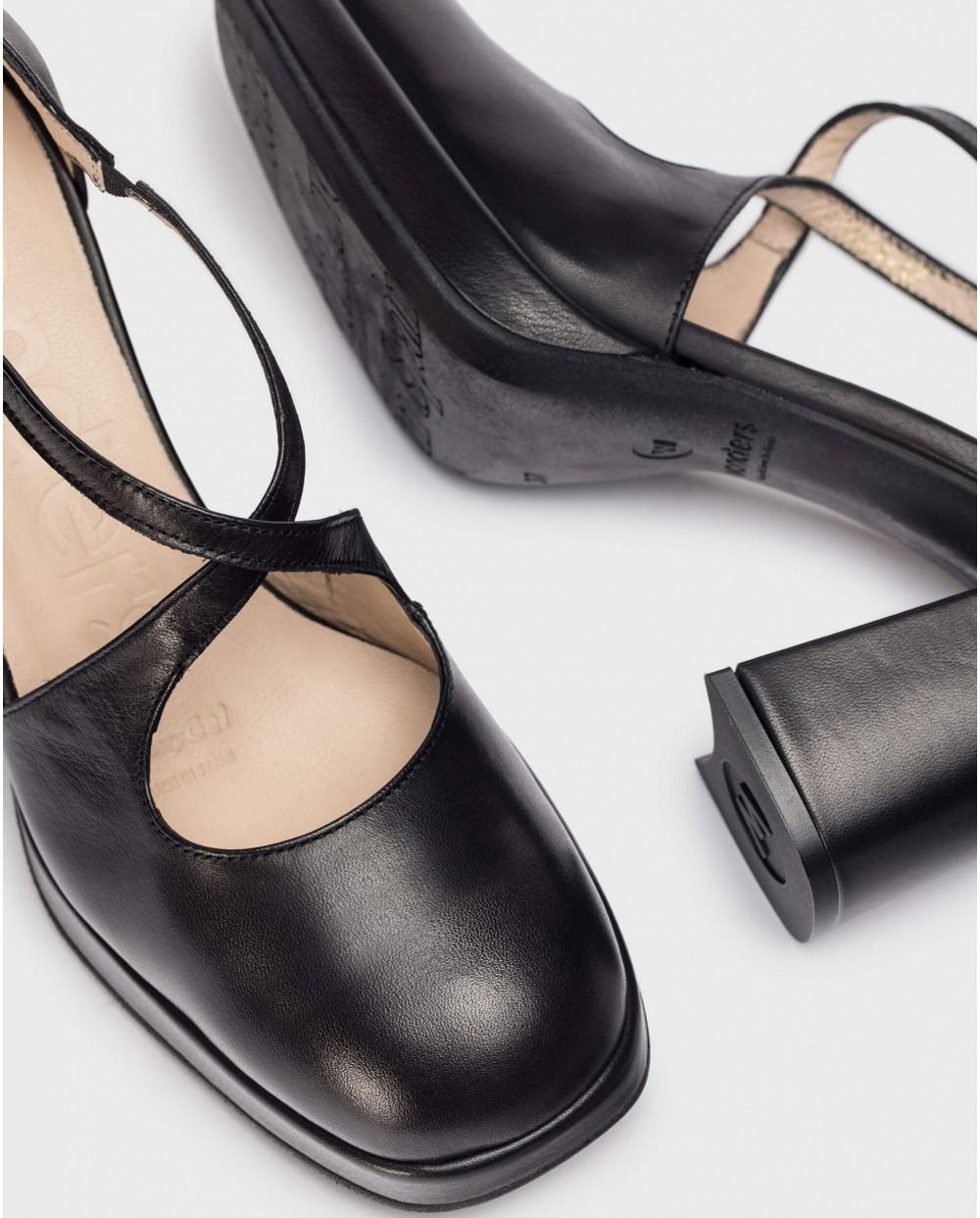 wonders Tacones TAKI Negros En oferta