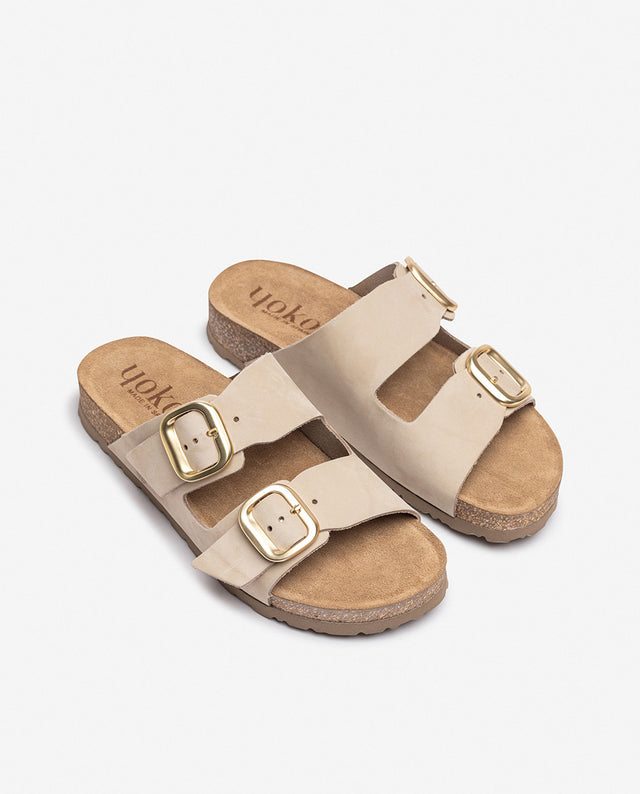 yokono Sandalia plana JERBA-700 beige Oferta especial de fábrica