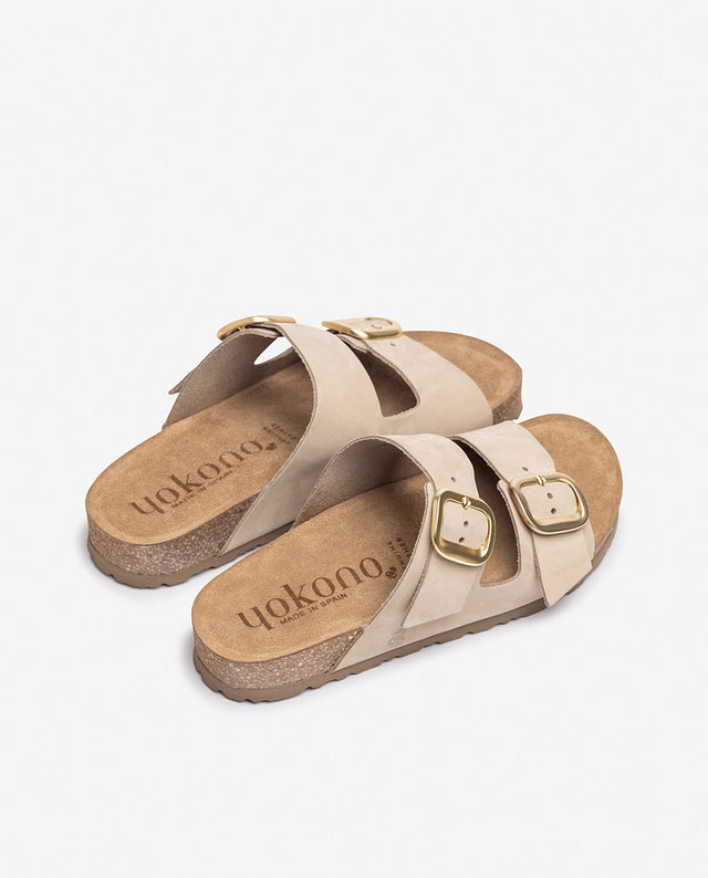 yokono Sandalia plana JERBA-700 beige Oferta especial de fábrica