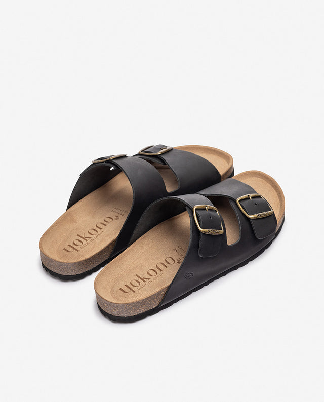 yokono Sandalia plana MACAM-150 negro Promoción trimestral