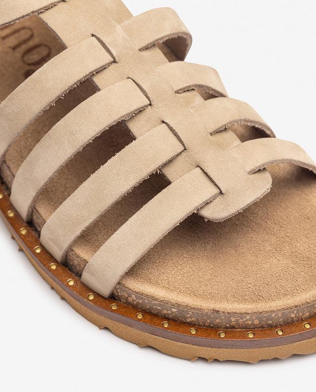 yokono Sandalia plana BOLUS-107 beige Ahorra y exporta