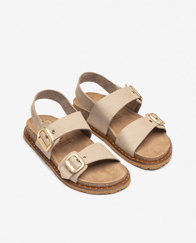 yokono Sandalia plana BOLUS-252 beige Precios de Black Friday