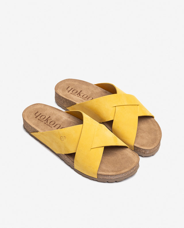 yokono Sandalia plana JERBA-300 amarillo Ofertas especiales
