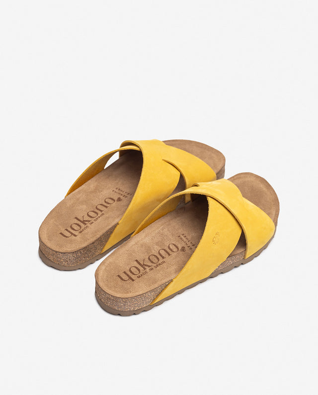 yokono Sandalia plana JERBA-300 amarillo Ofertas especiales