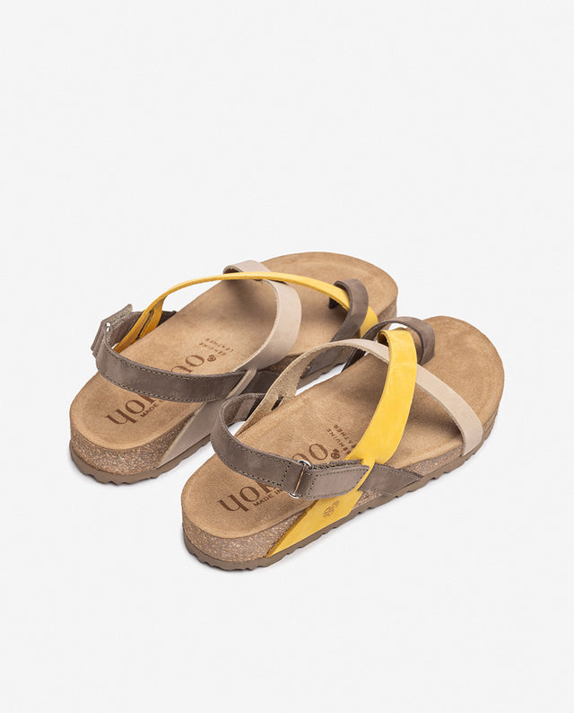 yokono Sandalia plana JERBA-718 amarillo Devoluciones gratuitas