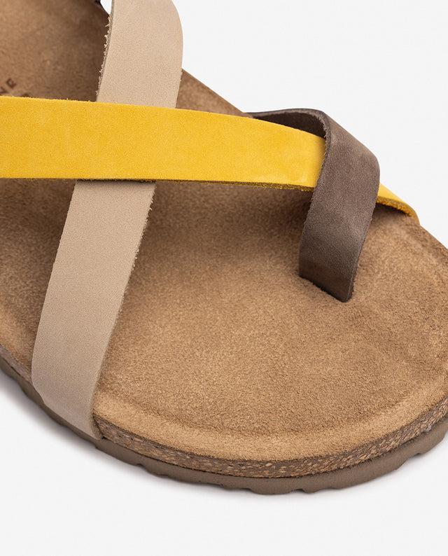 yokono Sandalia plana JERBA-718 amarillo Devoluciones gratuitas