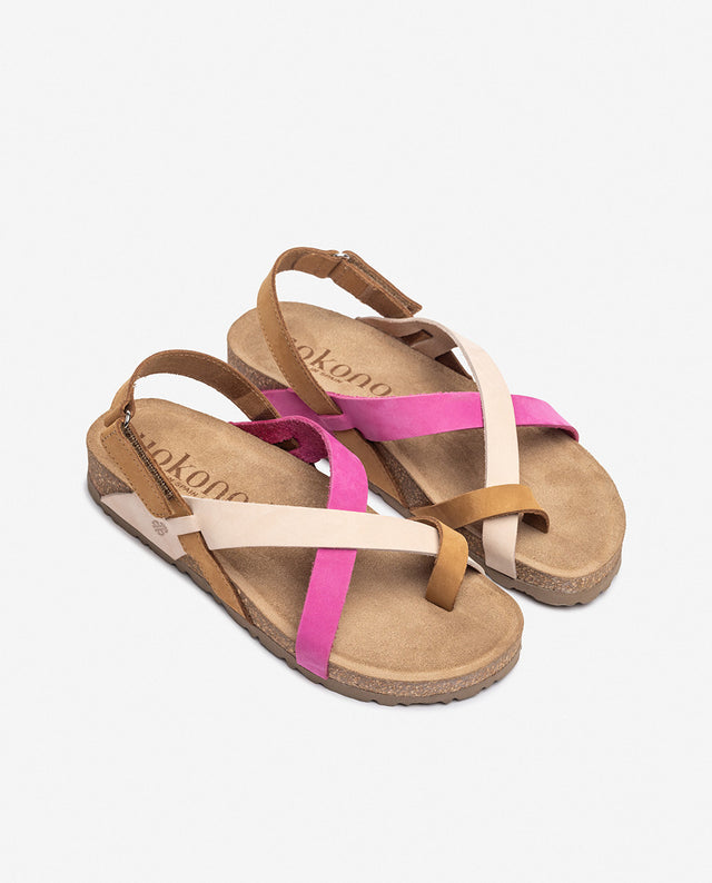 yokono Sandalia plana JERBA-718 rosa 2025