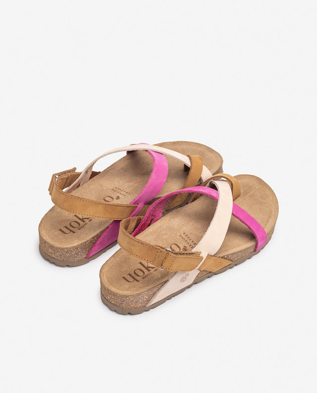 yokono Sandalia plana JERBA-718 rosa 2025
