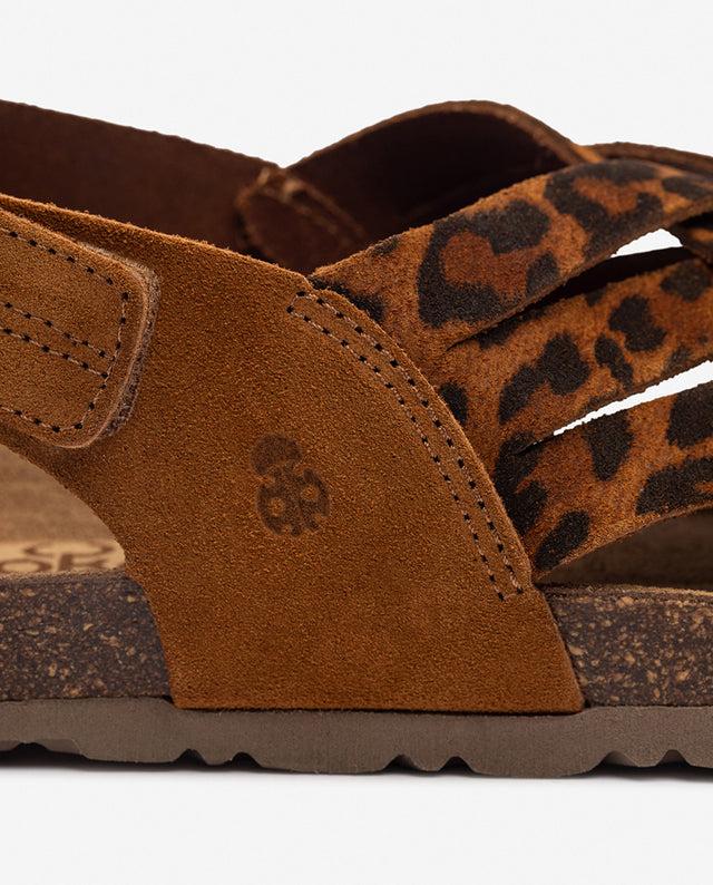 yokono Sandalia plana VILLA-251 leopardo Outlet