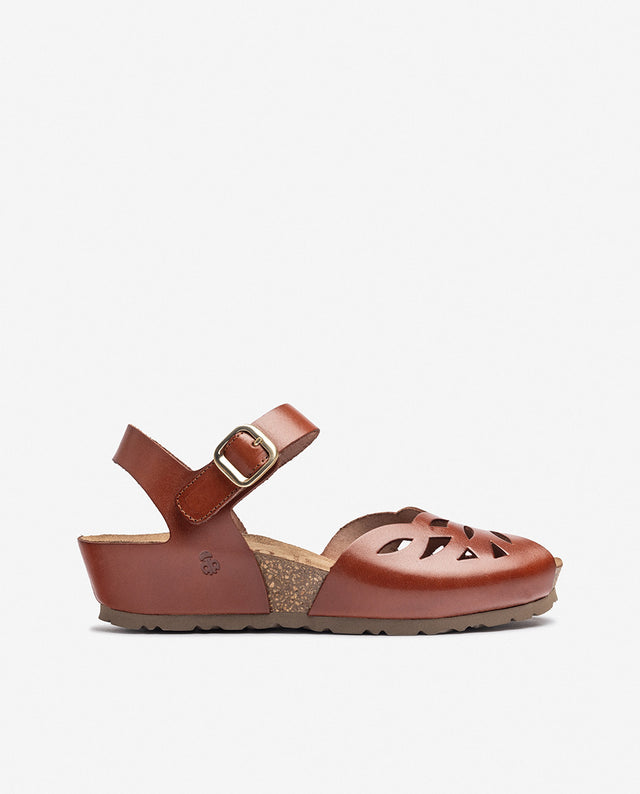 yokono Sandalia de cuña MONACO-103 marrón Ventas relámpago