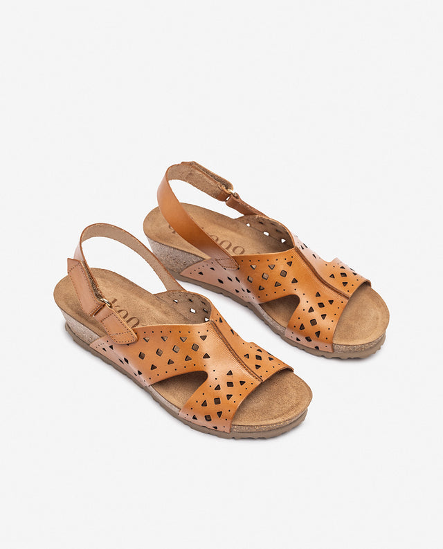 yokono Sandalia de cuña MONACO-252 marrón Rebajas top