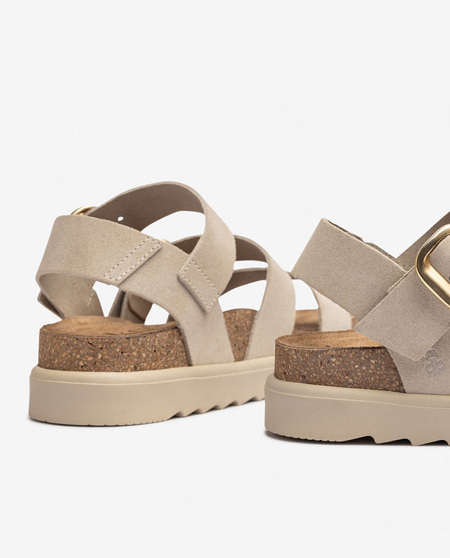 yokono Sandalia de plataforma TUNEZ-127 beige Oferta especial