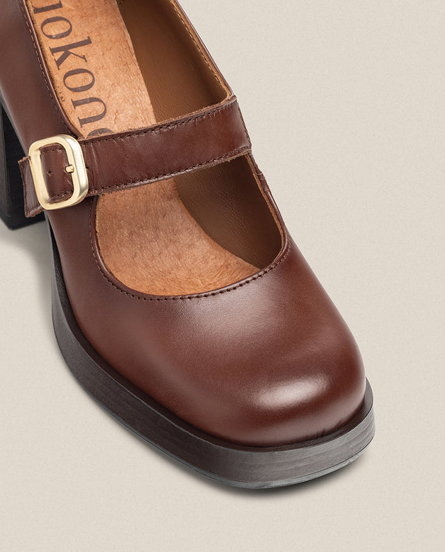 yokono Zapato de tacón KOLIN-010 marrón Ahorra y exporta