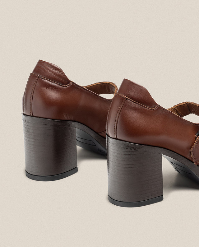 yokono Zapato de tacón KOLIN-010 marrón Ahorra y exporta