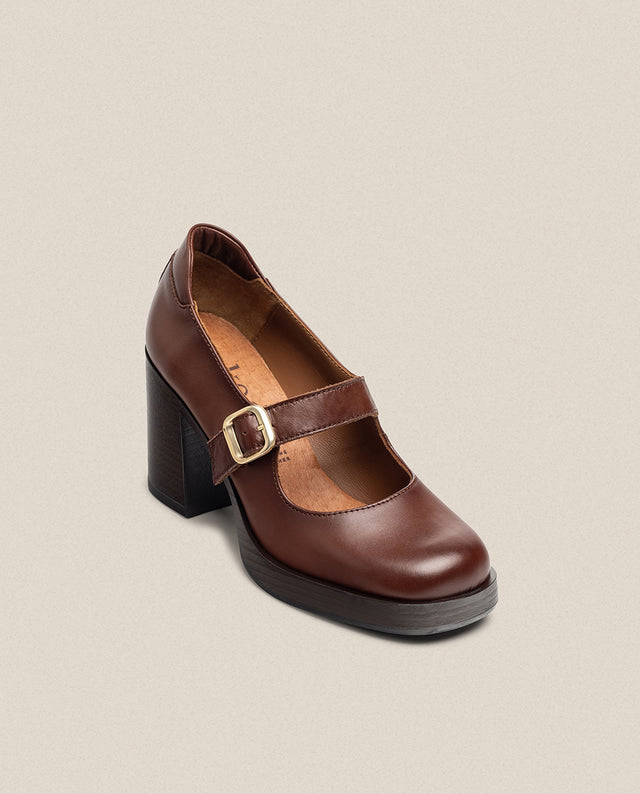 yokono Zapato de tacón KOLIN-010 marrón Ahorra y exporta