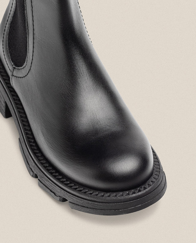 yokono Botín plano ELZE-001 negro Precio ultrabajo