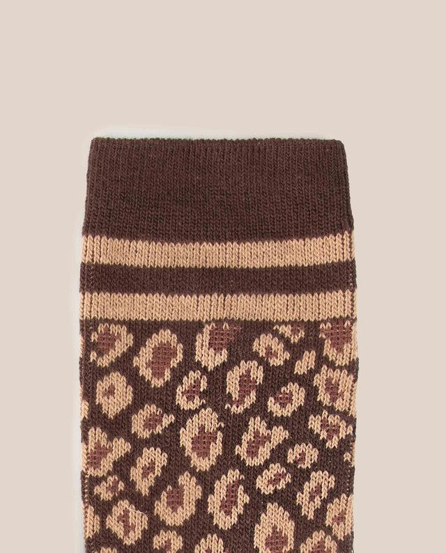 yokono Calcetín Leopardo Camel Outlet online