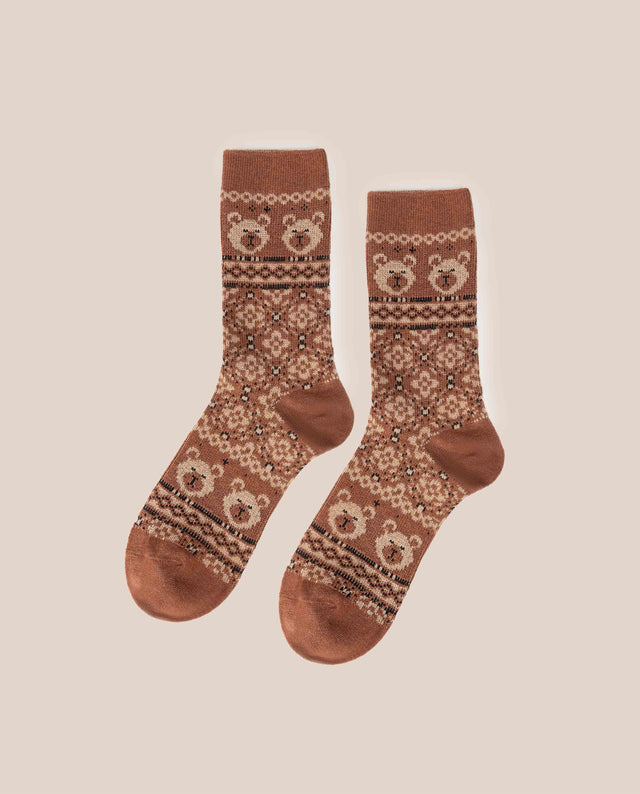 yokono Calcetín Oso Camel Tienda