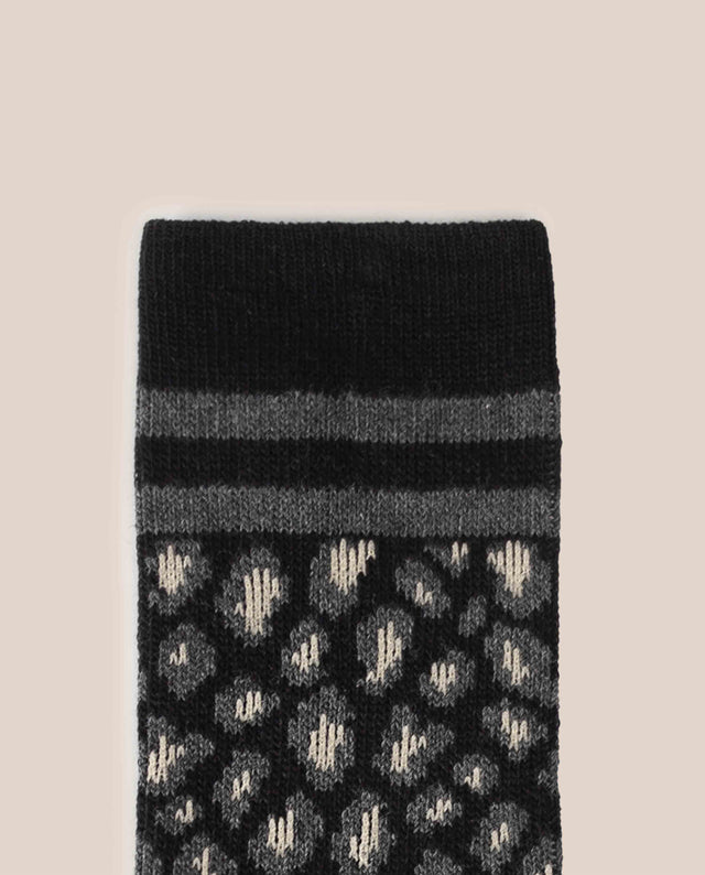 yokono Calcetín Leopardo Negro Mejor oferta