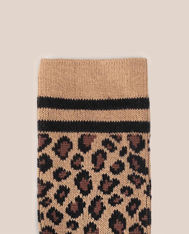 yokono Calcetín Leopardo Beige Rebajas top