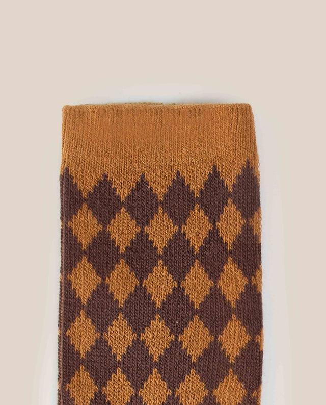 yokono Calcetín Arlequín Camel Precio de fábrica