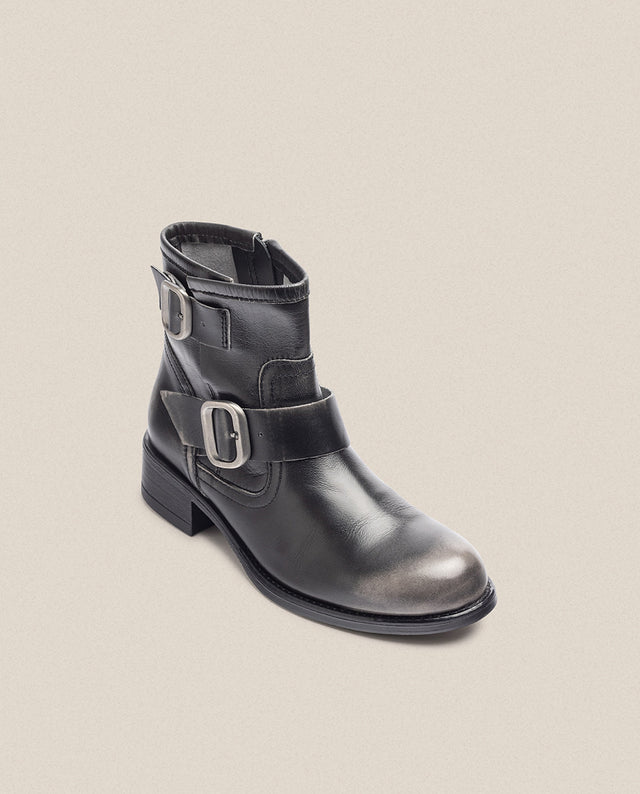 yokono Botín plano MONS-006 gris Superdescuento