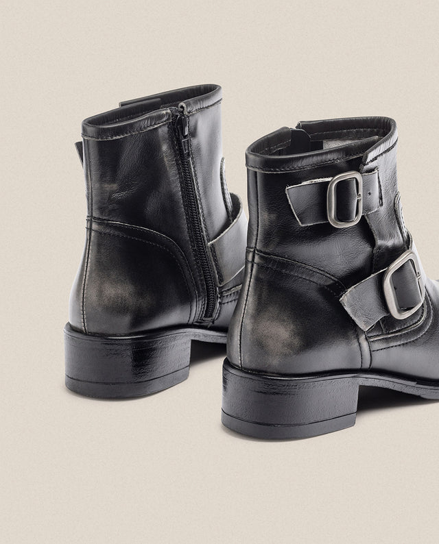 yokono Botín plano MONS-006 gris Superdescuento