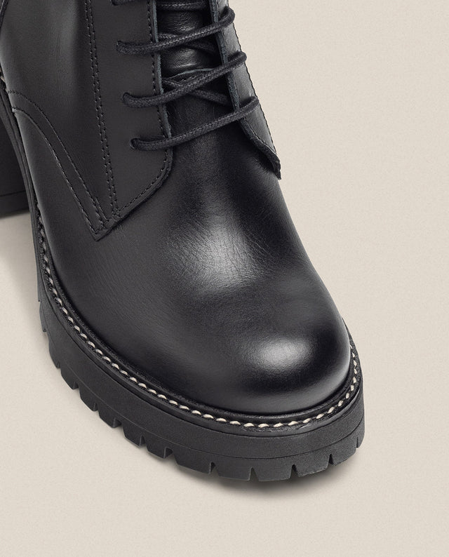 yokono Botín de tacón TUNA-006 negro Ofertas especiales