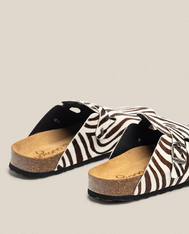 yokono Zapato plano ZUECO-599 cebra Rebajas de fin de temporada