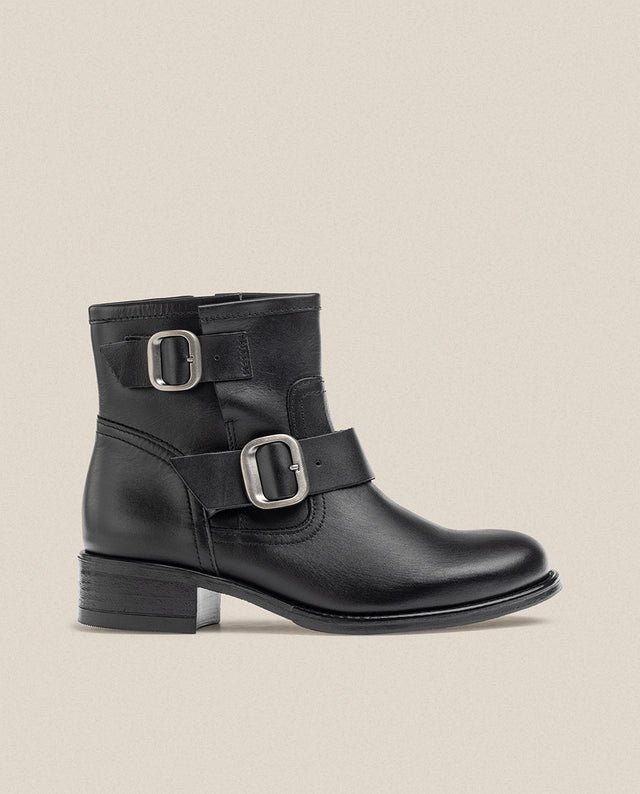 yokono Botín plano MONS-006 negro Precio ultrabajo