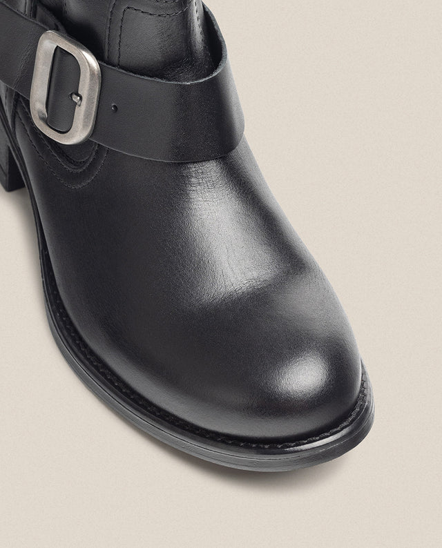 yokono Botín plano MONS-006 negro Precio ultrabajo