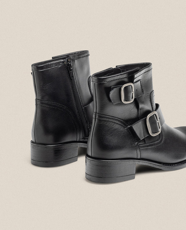 yokono Botín plano MONS-006 negro Precio ultrabajo