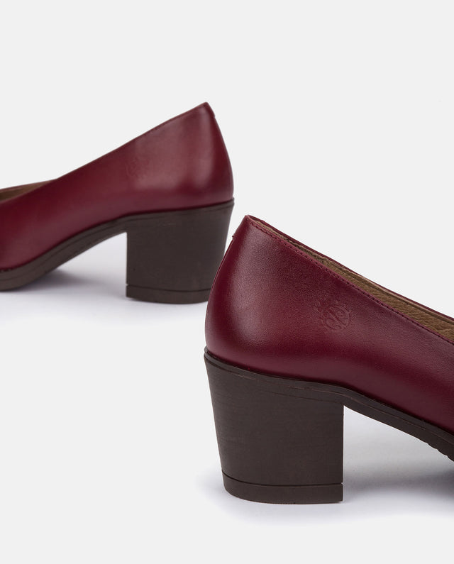 yokono Zapato de tacón LILLE-007 BURDEOS Oferta especial de fábrica