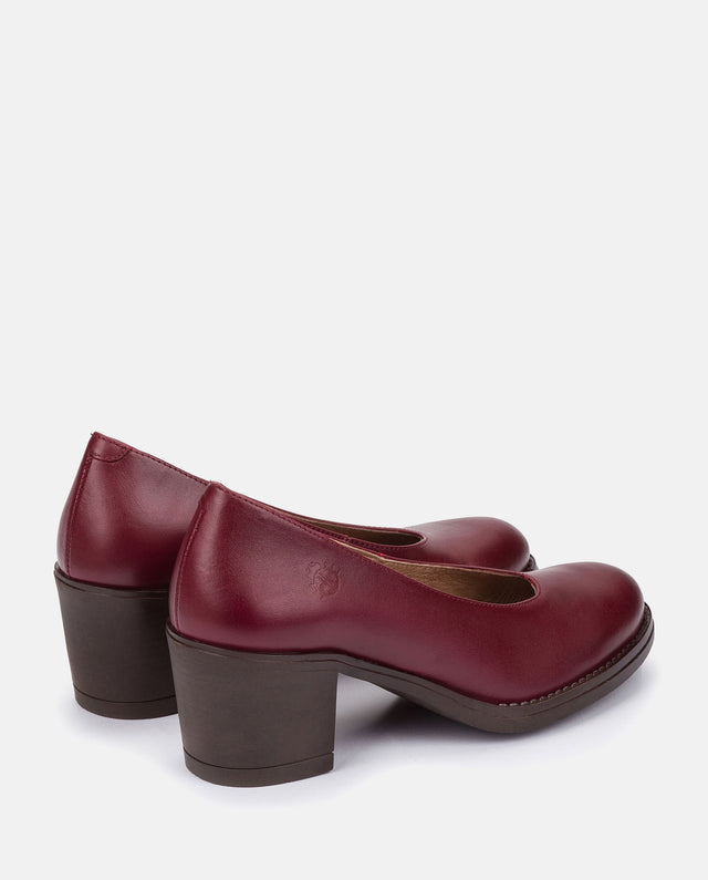 yokono Zapato de tacón LILLE-007 BURDEOS Oferta especial de fábrica