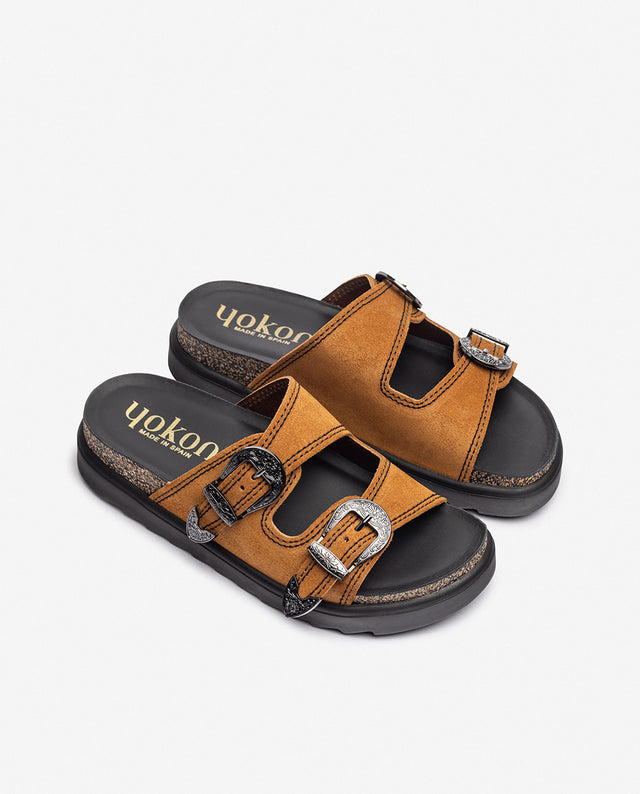 yokono Sandalia de plataforma TUNEZ-253 marrón Ofertas