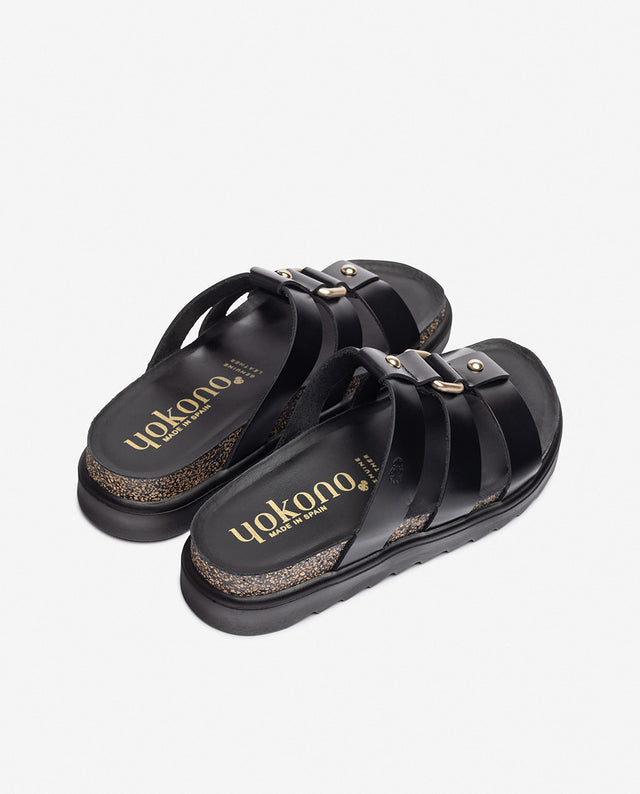 yokono Sandalia de plataforma TUNEZ-256 negro Venta caliente